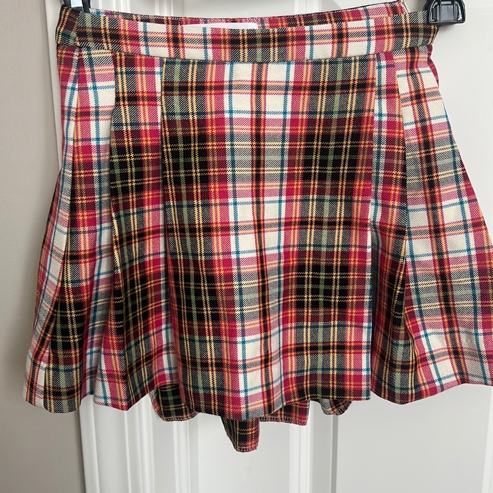 Zara plaid skirt